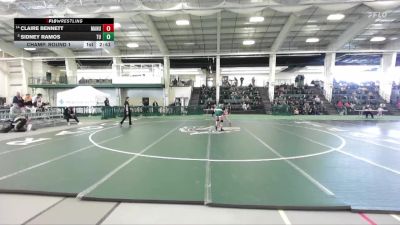 160 lbs Champ. Round 1 - Sidney Ramos, Tiffin University vs Claire Bennett, Manchester