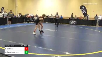 87 lbs Quarterfinal - Cash Diehl, Clearfield vs Kole Davidheiser, Boyertown
