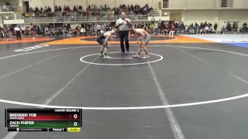 125 lbs Champ. Round 2 - Brenden Yob, Heidelberg vs Zach Phifer, Adrian