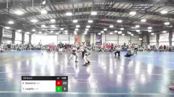 145 lbs Rr Rnd 2 - Zeb Dawkins, Roundtree Wrestling Academy Blue vs Teagan Leighty, OMP Gold
