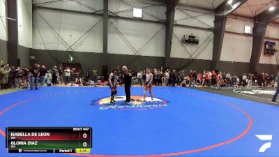 122 lbs Quarterfinal - Isabella De Leon, WA vs Gloria Diaz, WA