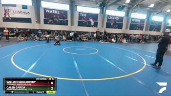 86-92 lbs Cons. Round 2 - William Sawilowsky, Texas Elite Wrestling Club vs Caleb Garcia, Spring Klein Wrestling Club