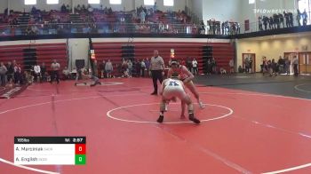165 lbs Prelims - Alex Marciniak, Sacred Heart vs Alec English, George Mason