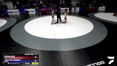 87 lbs Round 3 - Azyah Rice, Inland Elite Wrestling Club vs Prisayis Harrell, LAWC