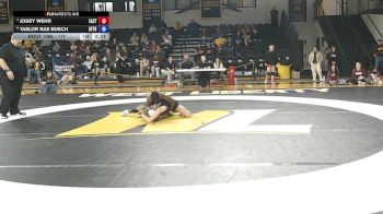 117 lbs Quarterfinal - Josey Wehr, Eastern vs Taelor Rae Busch, Bethany