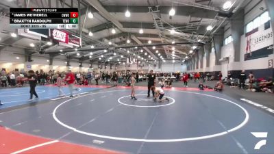 95 lbs Quarterfinal - James Wetherell, Cornerstone Warriors Wrestling Club vs Braxtyn Randolph, Texas Elite Wrestling Club