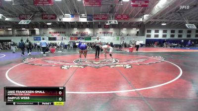 184 lbs Cons. Round 5 - Jake Francksen-Small, Northwestern (Iowa) vs Daryus Webb, Avila