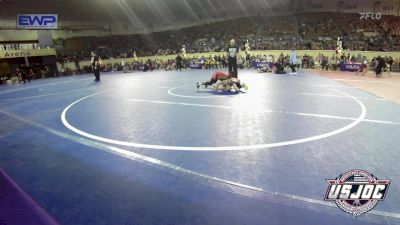 70 lbs Quarterfinal - Tracen Rhoden, Del City Little League vs Boone Jolley-Rowe, Chickasha Youth Wrestling