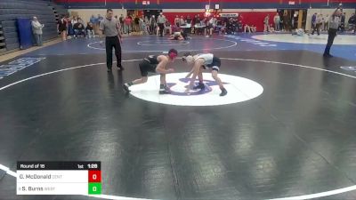 133 lbs Round Of 16 - Garen McDonald, Central Valley vs Seth Burns, West Greene