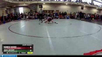 83 lbs Champ. Round 2 - Korbyn Woods, Contenders Wrestling Academy vs Reed Wicker, Delta Wrestling Club Inc.