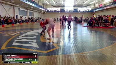 184 lbs Champ. Round 2 - Vincenzo Corvetto, Roanoke College vs Jaden Fields, Washington & Jefferson