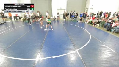 106 lbs 1st Place Match - Jack Holman, Utah vs Jantz Greenhalgh, Utah