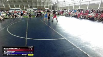 106 lbs Semis & 1st Wrestleback (8 Team) - Teequavious Mills, Georgia vs Tyler Sweet, California