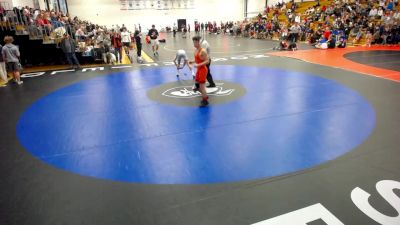 125 lbs Cons. Round 2 - Chris Schroth, Georgetown (KY) vs Dakota Johnson, Trine