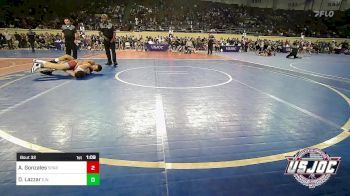 110 lbs Round Of 16 - Ashton Gonzales, Spartan Mat Club vs Dominick Lazzar, Elgin Wrestling