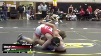 165 lbs 9th Place Match - Brenden Barlett, Wadsworth vs Cooper Davids, Stow, OH