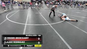 126 lbs Champ. Round 1 - Claudio Rodriguez, IL vs Jd Minder-Broeckaert, WI