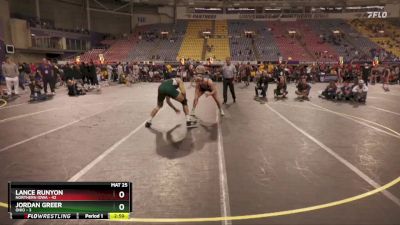 285 lbs Quarters & 1st Wb (16 Team) - Lance Runyon, Northern Iowa vs Jordan Greer, Ohio