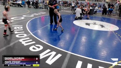 43 lbs Final - Maxwell Rathburn, Mid Valley Wrestling Club vs Monte Stewart, Arctic Warriors Wrestling Club