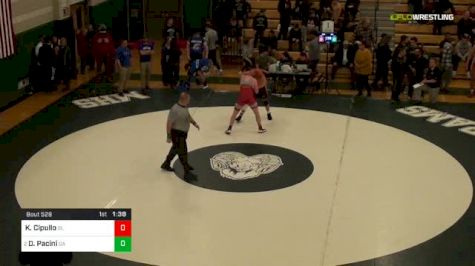 195 lbs Quarterfinal - Kyle Cipullo, Silver Lake vs Dean Pacini, Oliver Ames