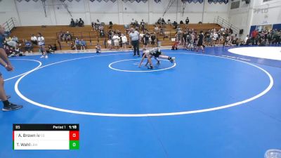 95 lbs Quarterfinal - Albert Brown Iv, Carmichael Grappling vs Tyler Wahl, LV Bears WC