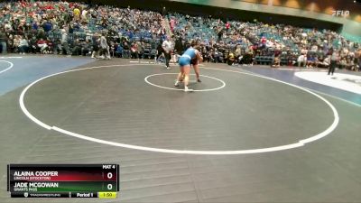 170 lbs Champ. Round 2 - Alaina Cooper, Lincoln (Stockton) vs Jade McGowan, Grants Pass