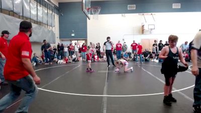 80 lbs Champ. Round 2 - Nevaeh Smith, Mountain Man Wrestling Club vs Fynnley Scott, Grace Wrestling Club