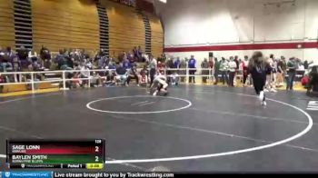 126 lbs Cons. Round 4 - Baylen Smith, Burns/Pine Bluffs vs Sage Lonn, Rawlins