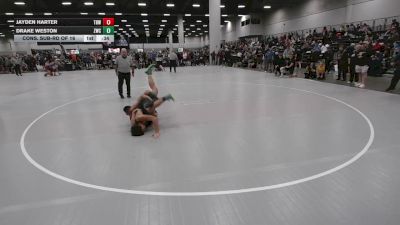 157 lbs Cons. Sub-rd Of 16 - Drake Weston, Zumwalt Wrestling Club vs Jayden Harter, The Best Wrestler