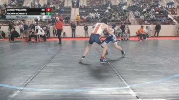 125_B lbs 7th Place - James Williams, Pittston Area vs Ganon Roberts, Cambridge Springs