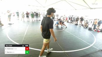 165 lbs Quarterfinal - Ayden Solomon, Team Thunder vs Tatum Garcia, New Mexico Bad Boyz