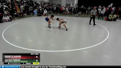 110 lbs Cons. Round 6 - Kenneth Barnes, Cardinal Wrestling Club vs Maysen Perkins, Greco Roman Freestyle Association