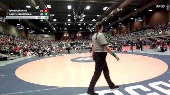 3A 145 lbs Quarterfinal - Madyson Davis, Grantsville vs Carly Cunningham, Juab