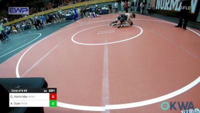 119 lbs Consi Of 8 #2 - Gavin Harkrider, Midwest City Bombers Youth Wrestling Club vs Ayden Dyer, Midwest City Bombers Youth Wrestling Club