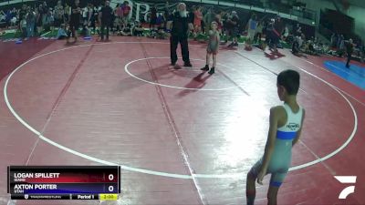 70 lbs Round 2 - Logan Spillett, Idaho vs Axton Porter, Utah