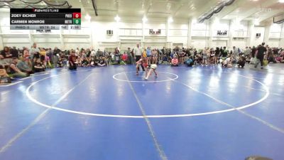 75 lbs Round Robin 3 - Zoey Eicher, Pheonix Wrestling-Girls vs Carmen Monroe, Metro All-Stars-Girls