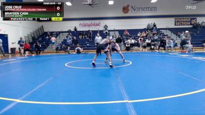 141 lbs Champ. Round 2 - Jose Cruz, Northern Oklahoma College-Tonkawa vs Brayden Cash, Ouachita Baptist