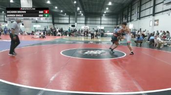 144 lbs 1 - Jacaden Brown, RALEIGH AREA WOLFPACK BLACK vs Jarren Engle, BEACH BOYZ WRESTLING CLUB