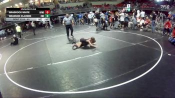 60 lbs 7th Place Match - Braddock White, McCook Youth Wrestling Club vs Branson Clausen, Conestoga Wrestling Club