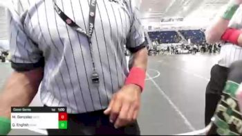 61 lbs Consolation - Mason Gonzalez, Eastern Sabers vs Quinton English, Mohave WC