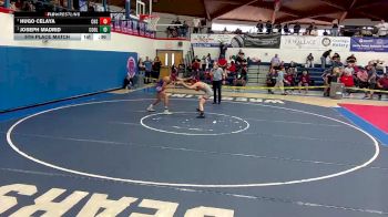 134 lbs 5th Place Match - Joseph Madrid, COOLIDGE vs Hugo Celaya, Central High School