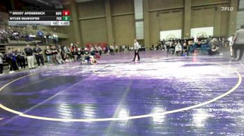 126 lbs Champ. Round 2 - Myles Marhofer, Pine Creek vs Brody Apenbrinck, North Point