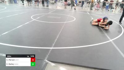 89 lbs Rr Rnd 2 - Cain Person, Central Coast Most Wanted vs Connor Bailey, Manu WC