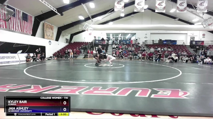 116 lbs 1st Place Match - Jaia Ashley, Schreiner University vs Kyley ...