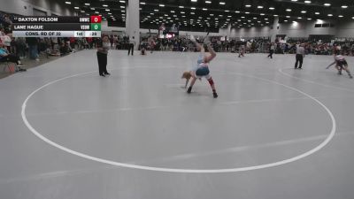 132 lbs Cons. Rd Of 32 - Daxton Folsom, Open Mats Wrestling Club vs Lane Hague, Victory School Of Wrestling