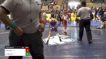 55 lbs Consolation - Brokk Brown, Unattached vs Elijah Merritt, Fitzgerald Wrestling Club