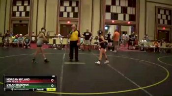 85 lbs Semis & 1st Wrestleback (8 Team) - Dylan Bateman, Revivial Yellow vs Morgan Hyland, Dark Angels