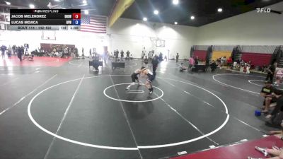 142-150 lbs Round 3 - Jacob Melendrez, Downey High School Wrestling vs Lucas Mojica, Rosemead Panther Wrestling