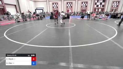 132 lbs Consi Of 8 #1 - Casey Mack, Ny vs Keagan Oler, Pa