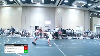 138 lbs Quarterfinal - Emiliano Hernandez, Hesperia HS vs Daxton Bonner, Wasatch WC